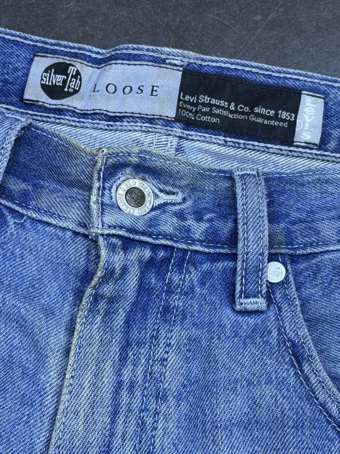리바이스 실버탭 루즈 스트레이트핏 빈티지 워싱 데님팬츠 28 상품이미지4