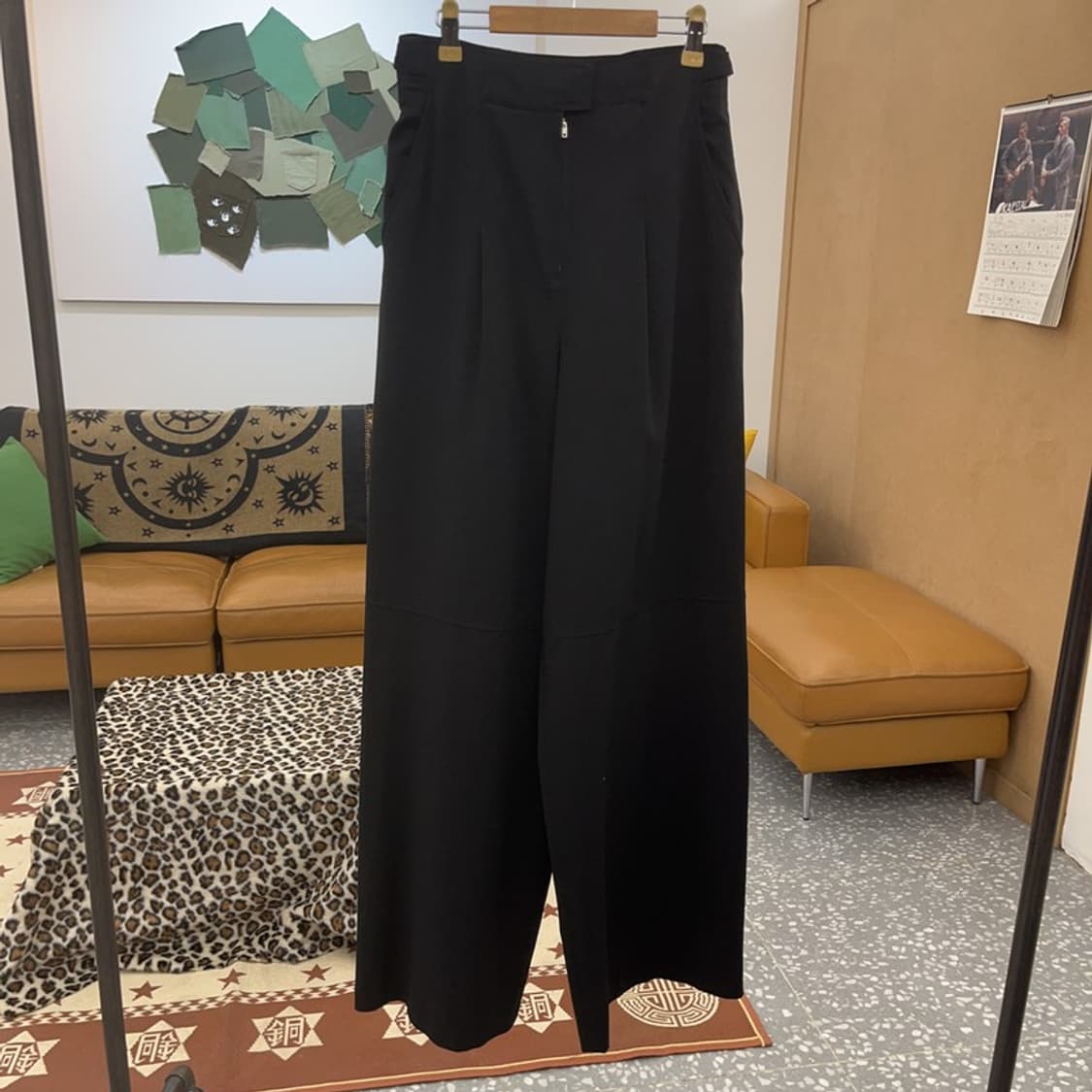 자라 모던 시크 벨트디테일 와이드 슬랙스 바지 XS C08789 상품이미지3