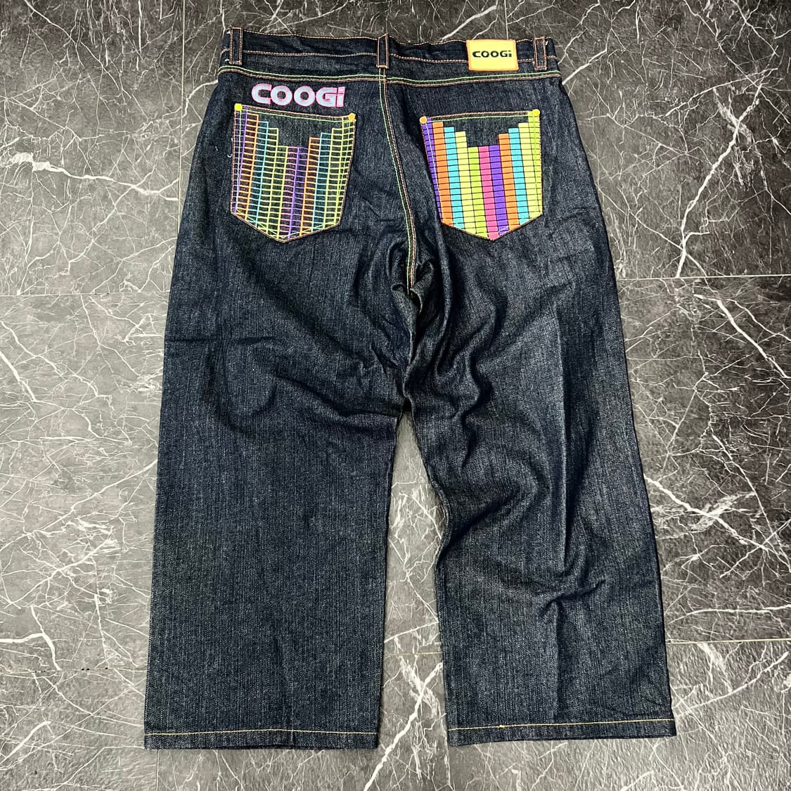 COOGI 쿠지 오리지널 자수 와이드 데님 팬츠 상품이미지5