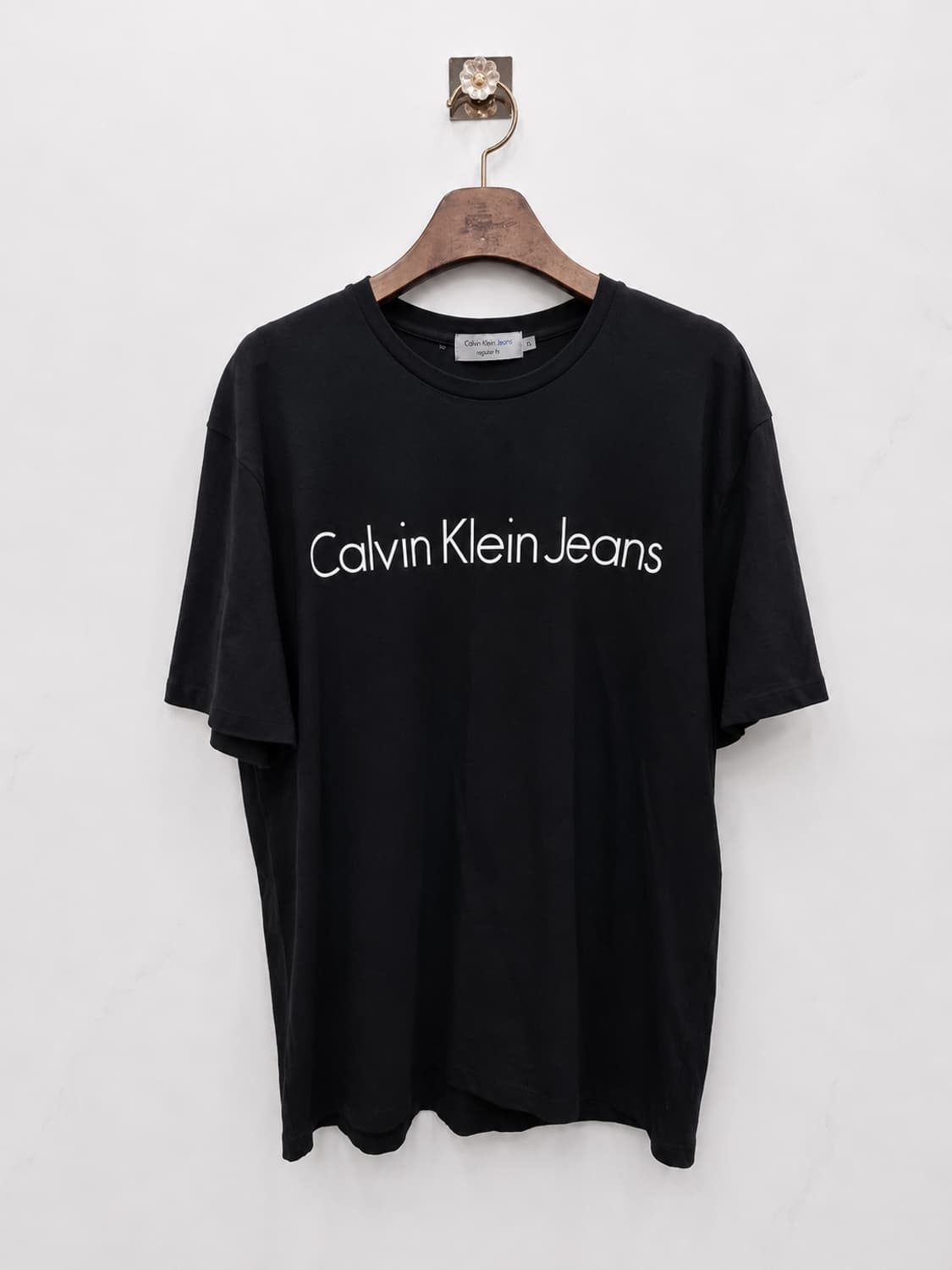 XL,105) Calvinklein 캘빈클라인 반팔티셔츠! 블랙&화이트~ 상품이미지1