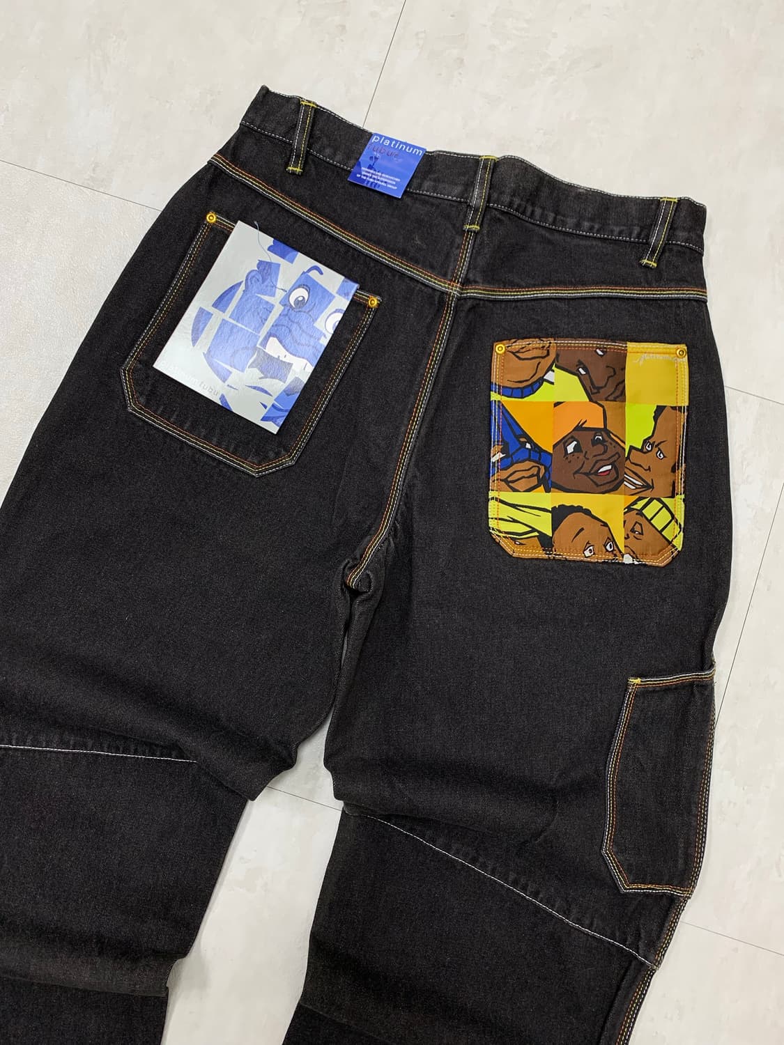 플레티넘 푸부 뒷 포켓 디테일 데님 팬츠 #13 상품이미지2