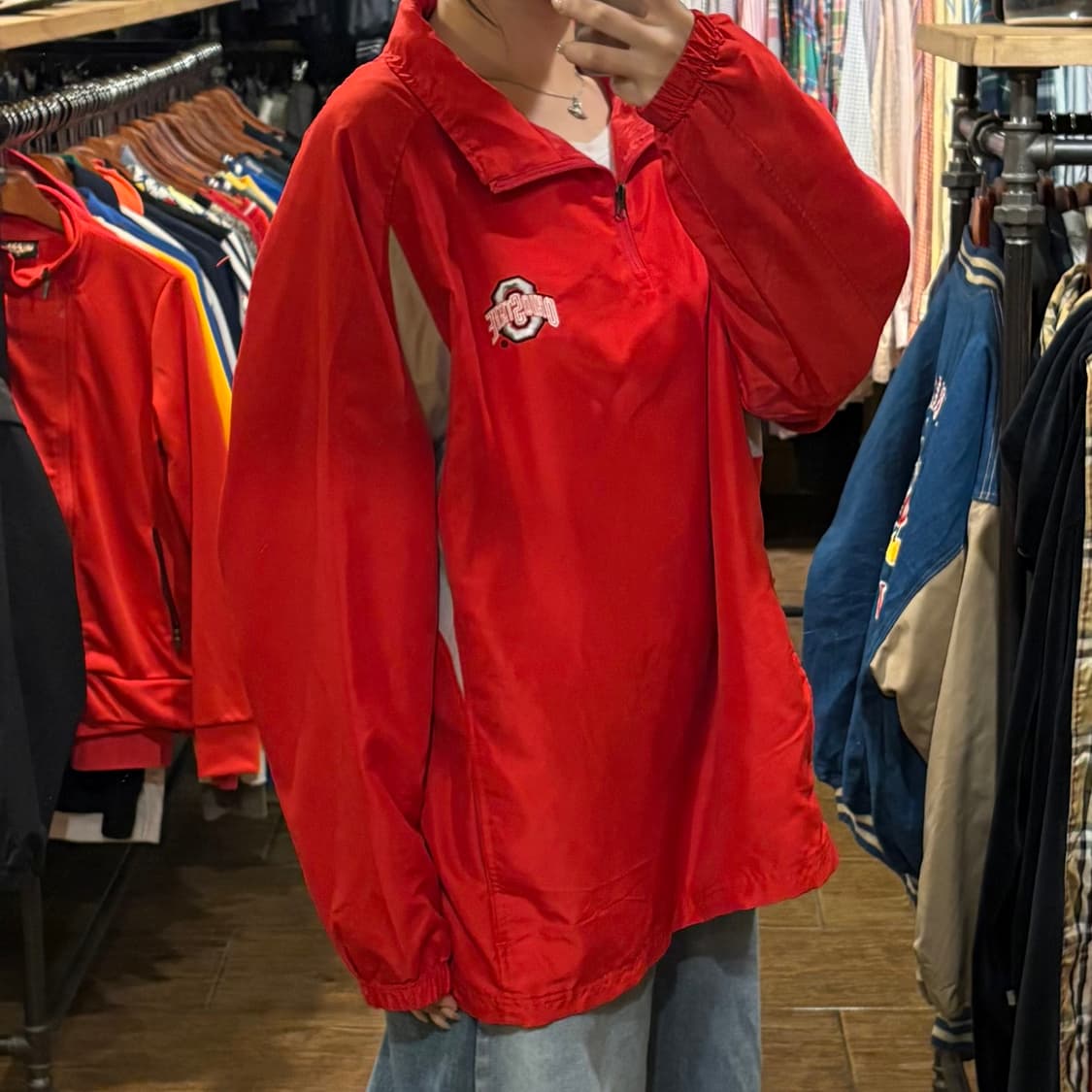 [HI] 나이키 반집업 웜업 레드 상품이미지4