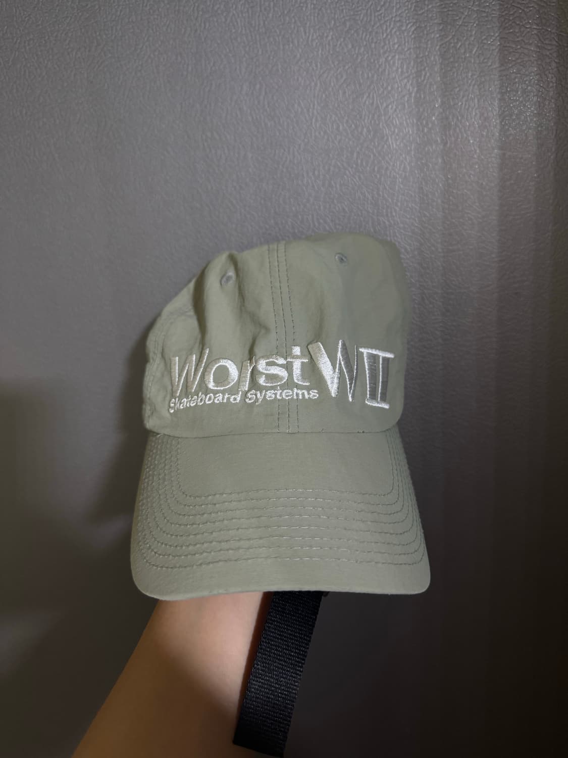 워스트스케이트샵 worst skate shop 나일론 볼캡 상품이미지2