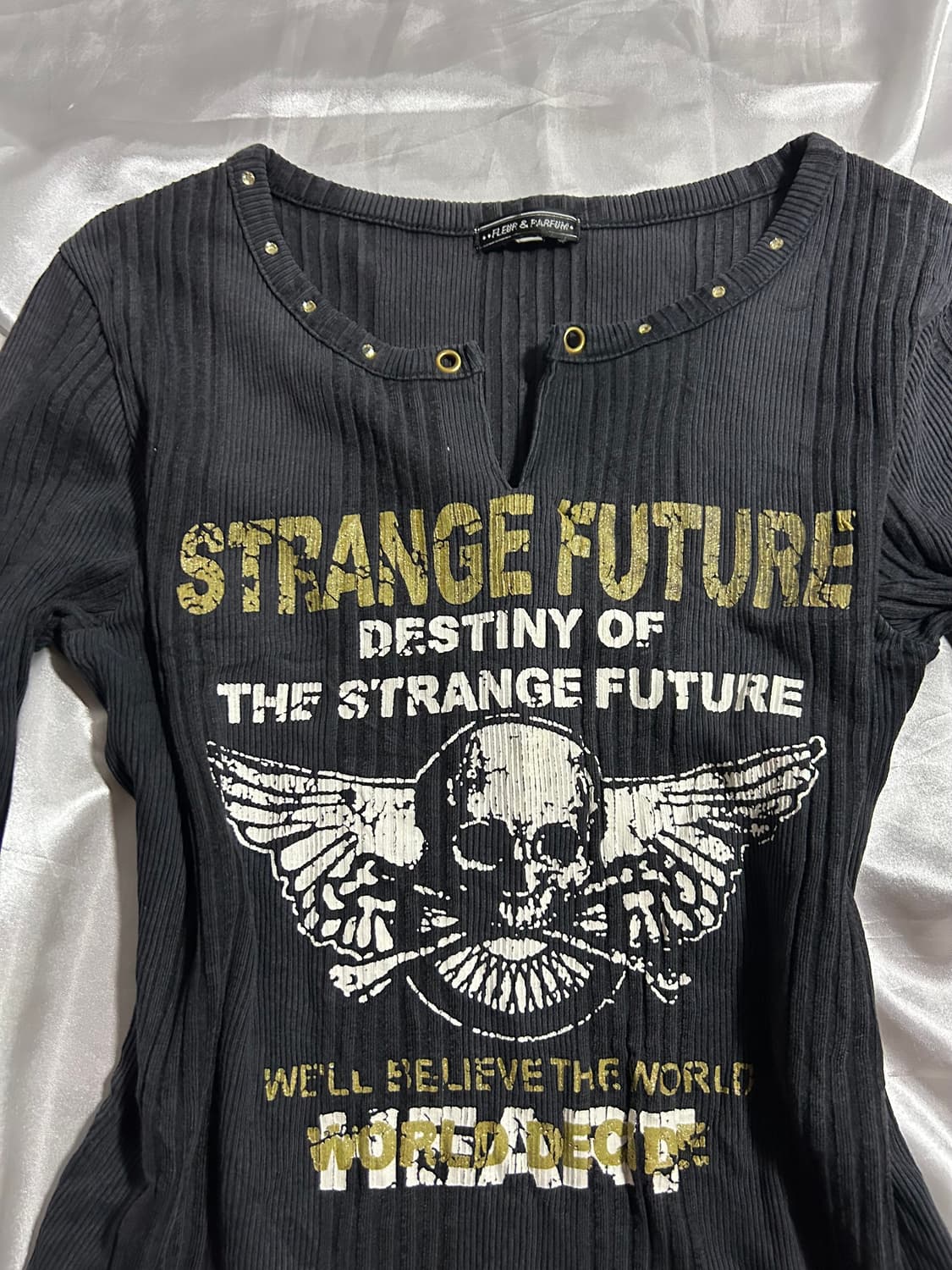 skull y2k punk long sleeve 상품이미지3