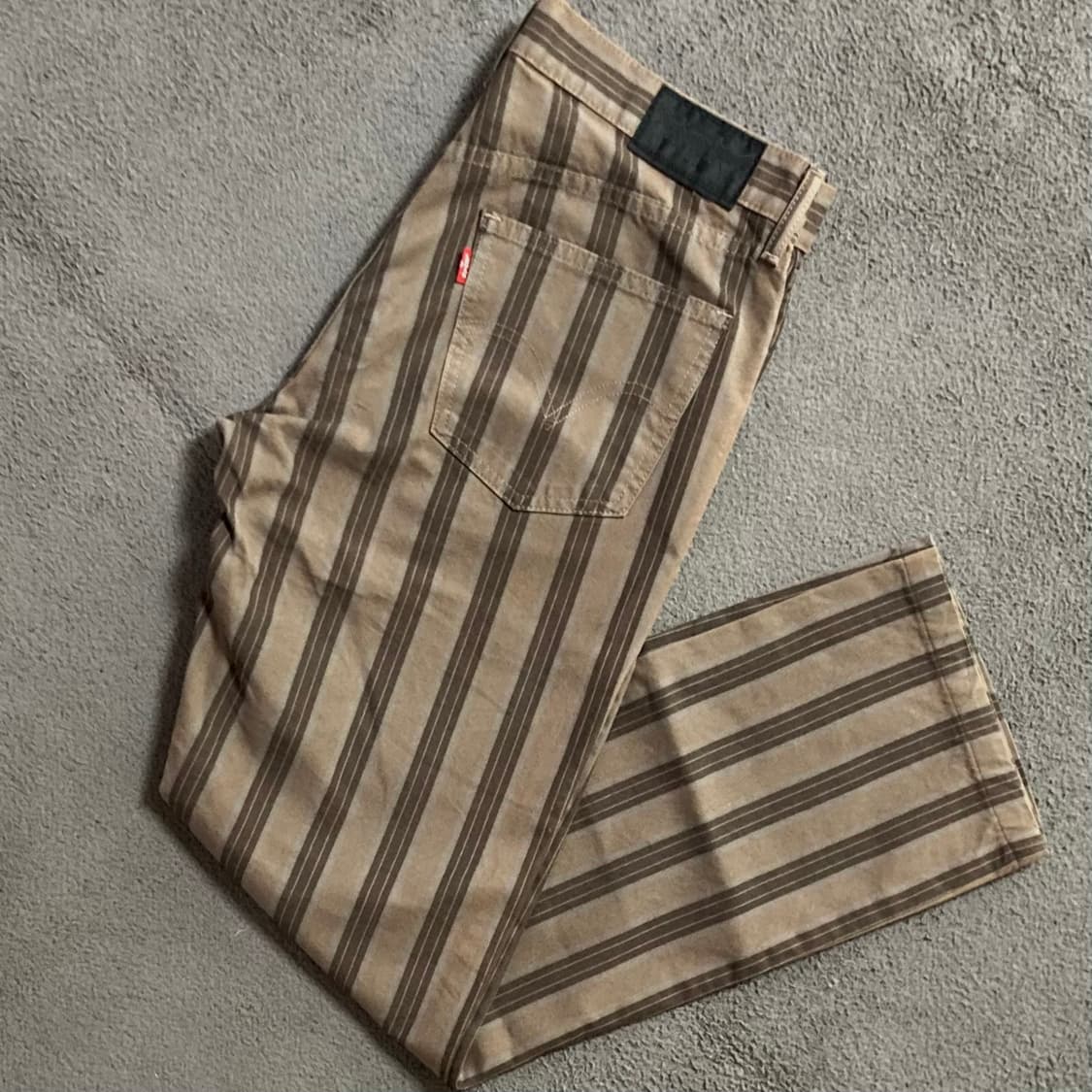 리바이스 스트라이프 브라운 코튼팬츠 SIZE 32 상품이미지1