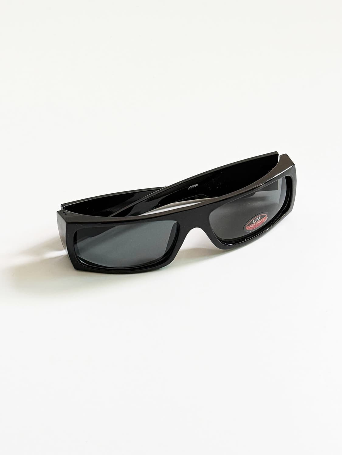 90s 블랙 스퀘어 실버스타 엠블럼 빈티지 선글라스 상품이미지1