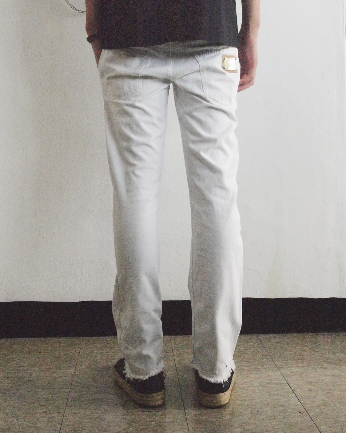 돌체앤가바나 디스트로이드 화이트진 상품이미지3