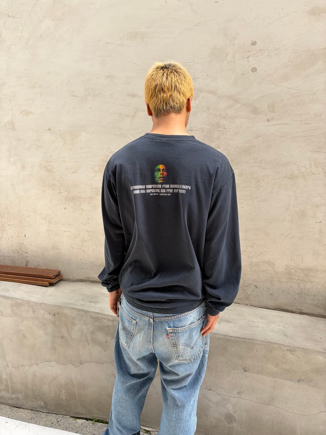 00‘s Bob Marley face print long sleeve 상품이미지8