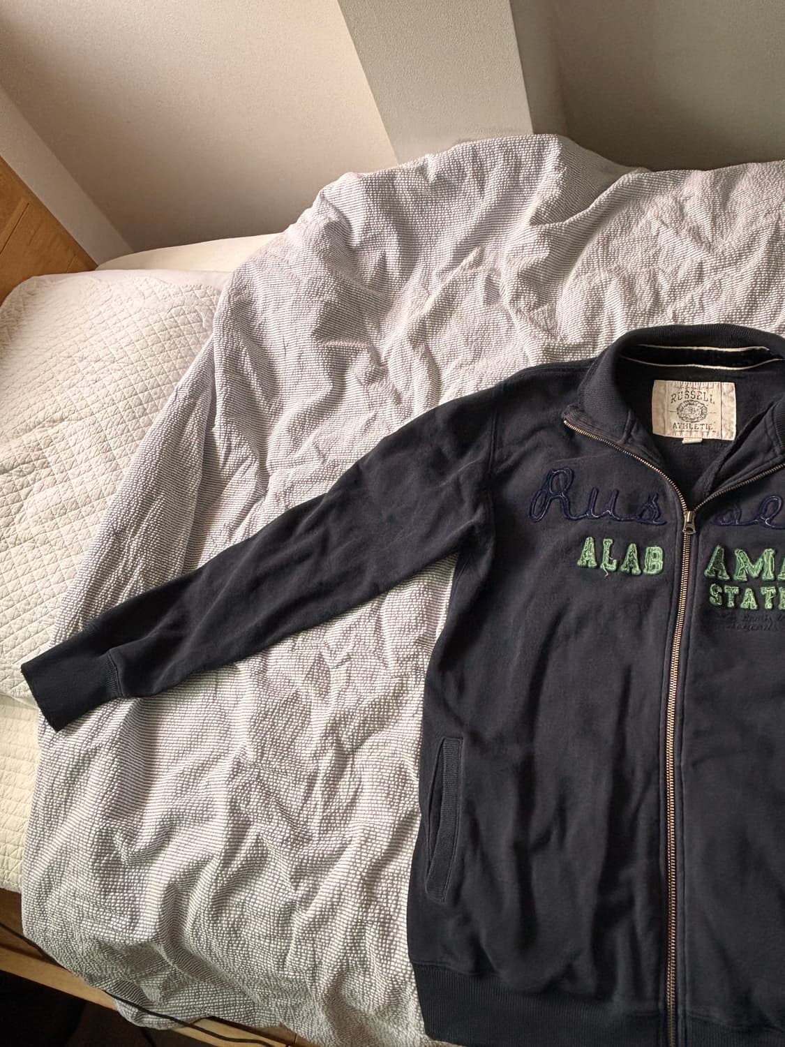 XL) Russell Alabama State 빈티지 자수 집업 러셀스웻 상품이미지3
