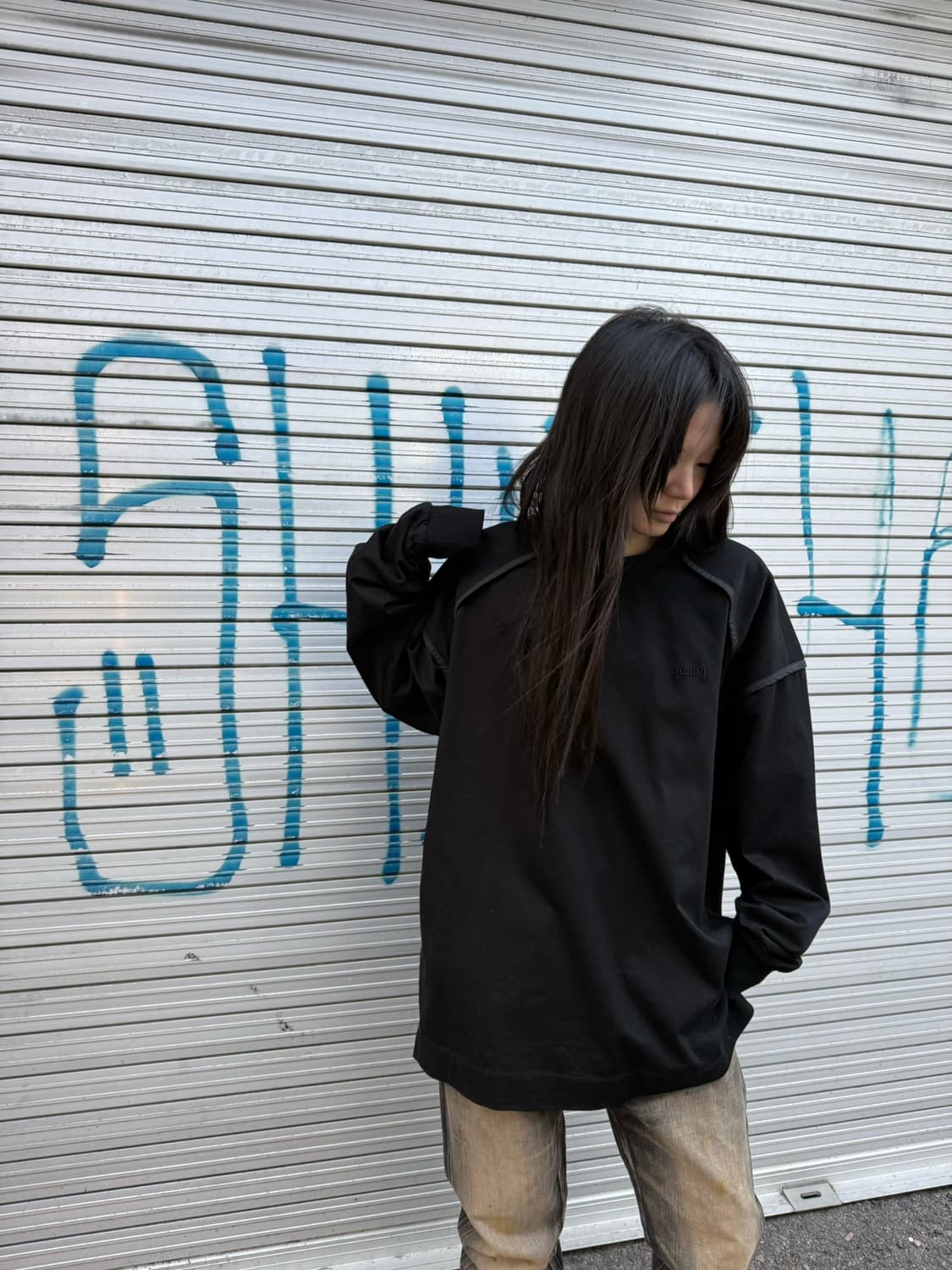 준지 파이핑 오버핏 롱 슬리브 상품이미지6