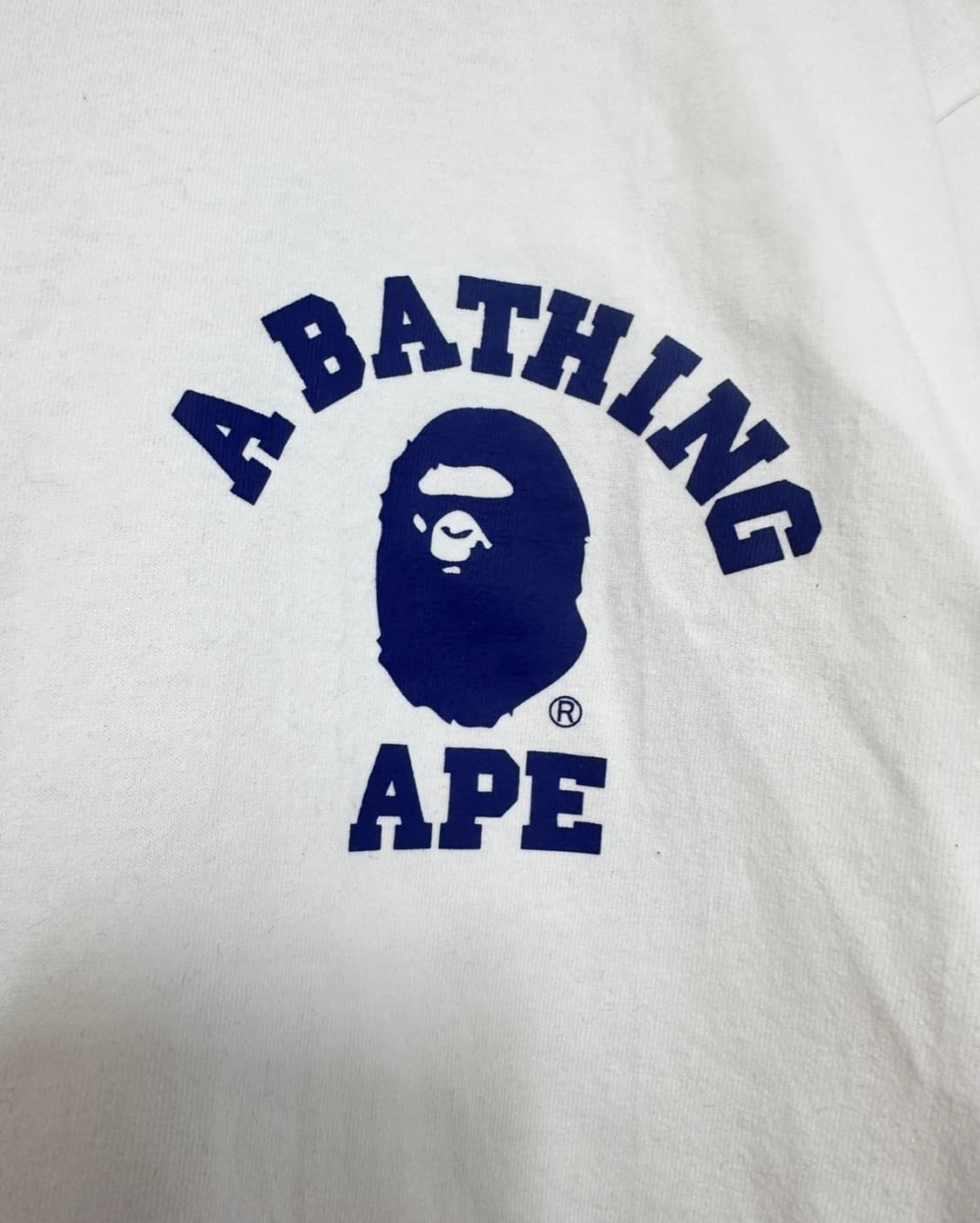 BAPE 베이프 흰색 반팔 티셔츠 상품이미지4