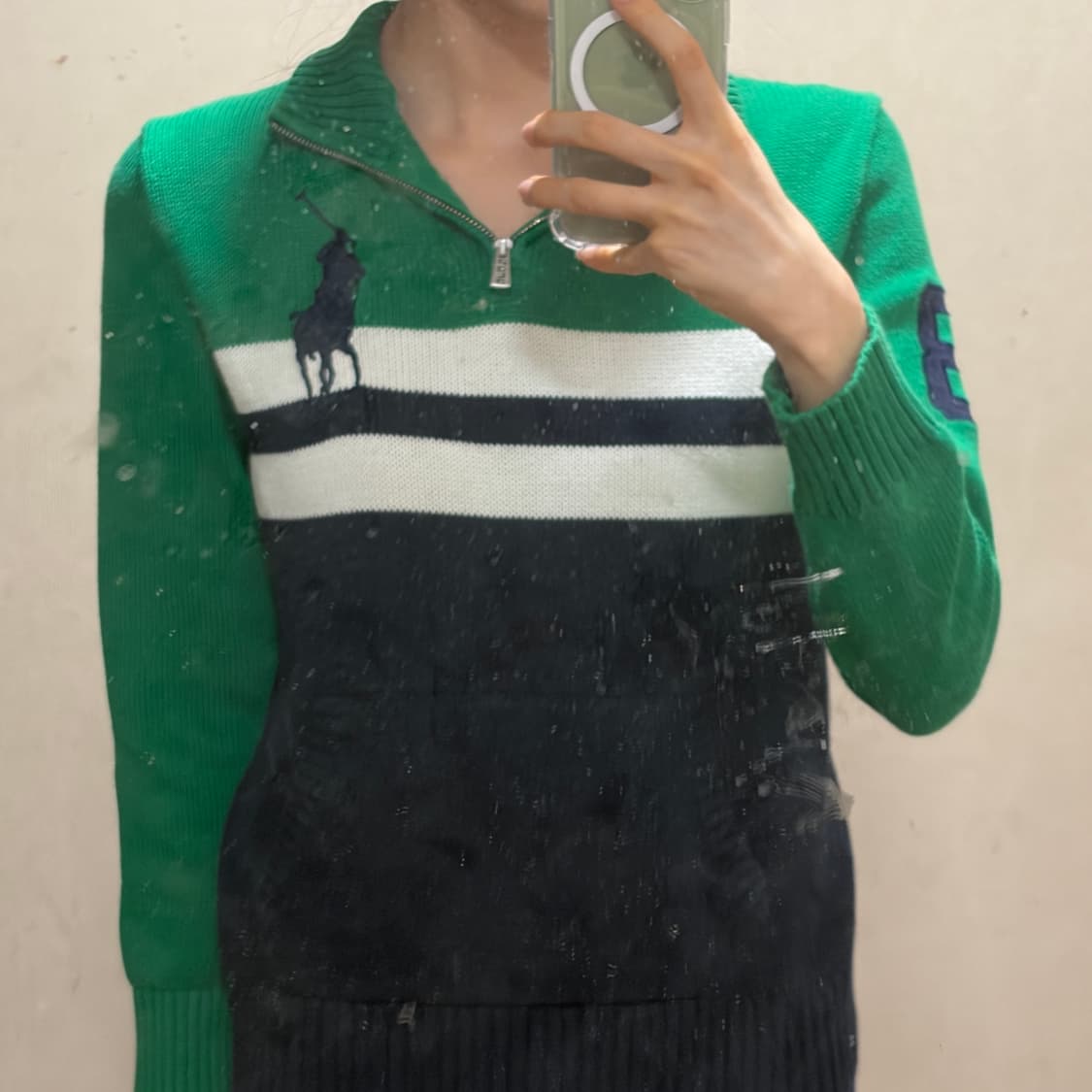 폴로 반집업 니트 상품이미지1