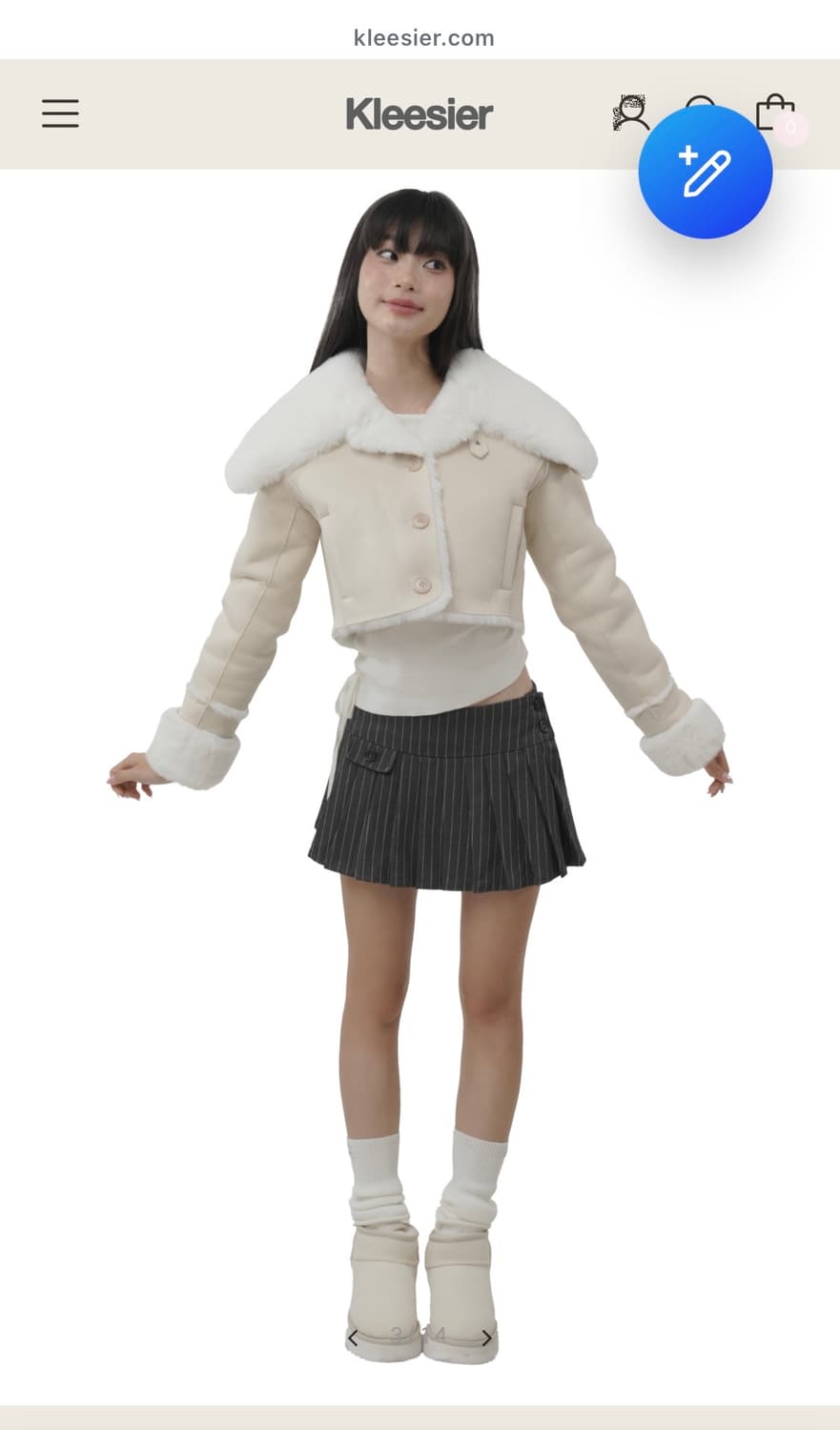 Kleesier 클리시어 크럼블 무스탕 상품이미지6