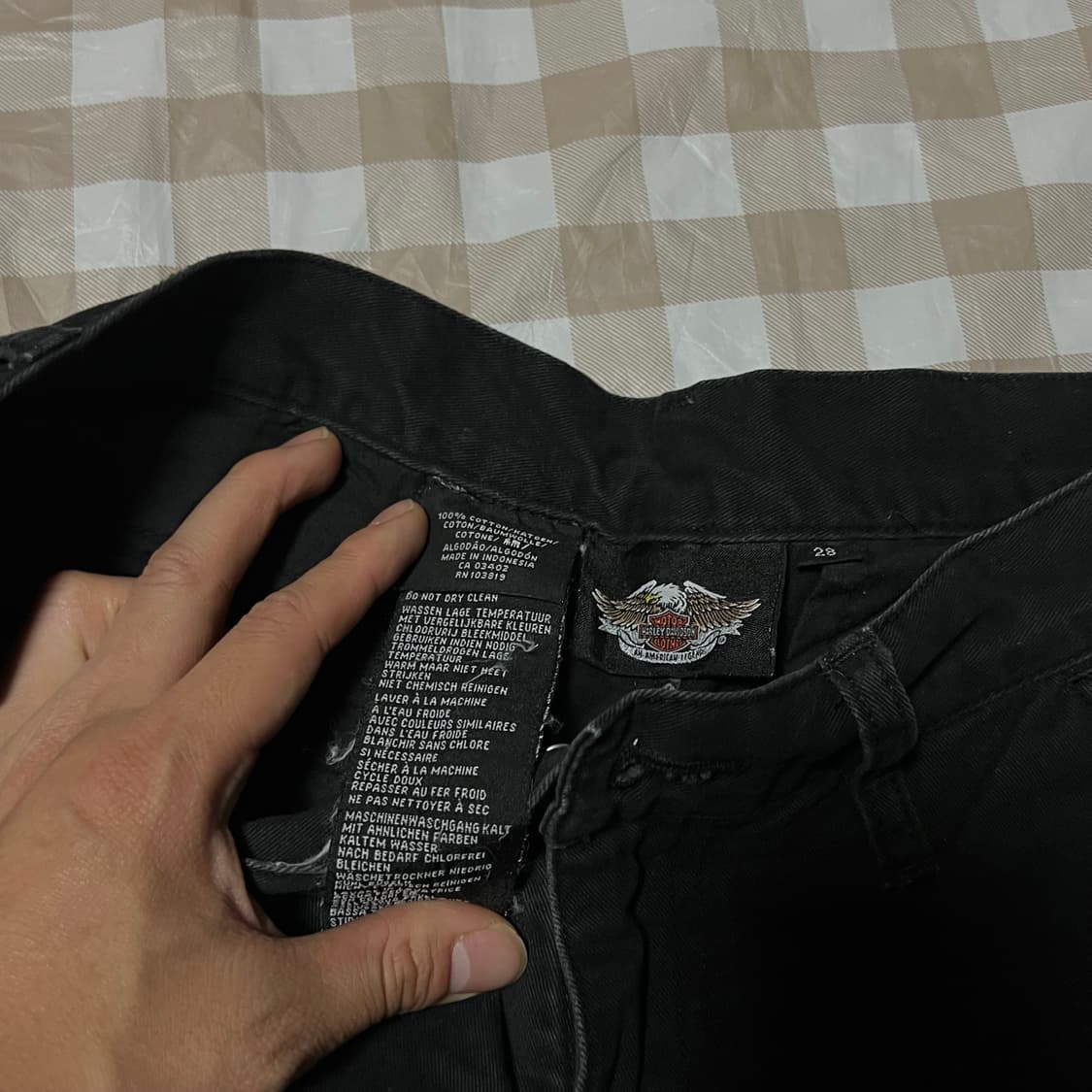 할리데이비슨 카고 반바지 28 빈티지 면 코튼 팬츠 상품이미지2