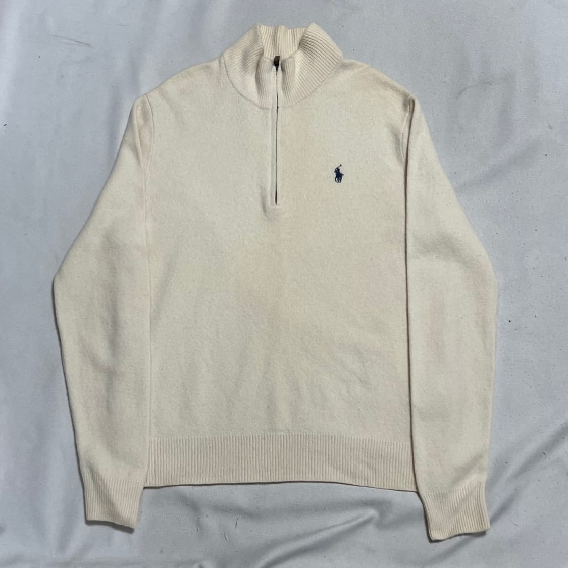 L 폴로랄프로렌 크림 반집업 울 니트 상품이미지2