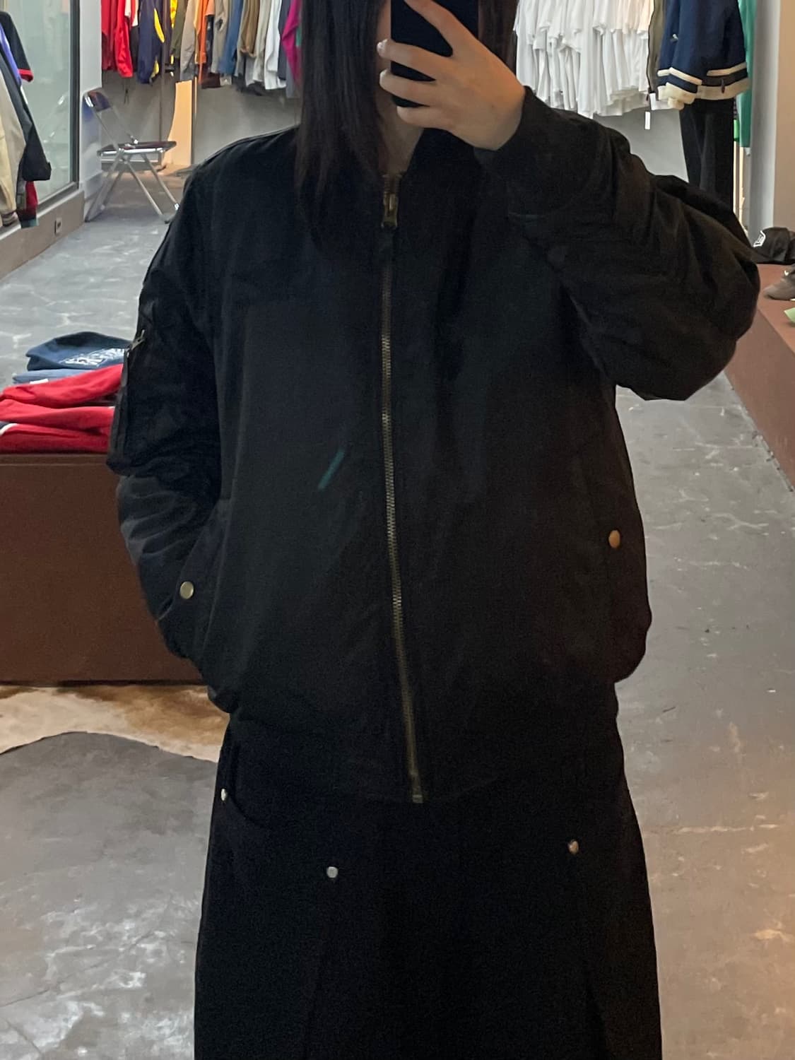 캡틴 위빅 MA-1 블랙 항공점퍼 H2196 상품이미지1