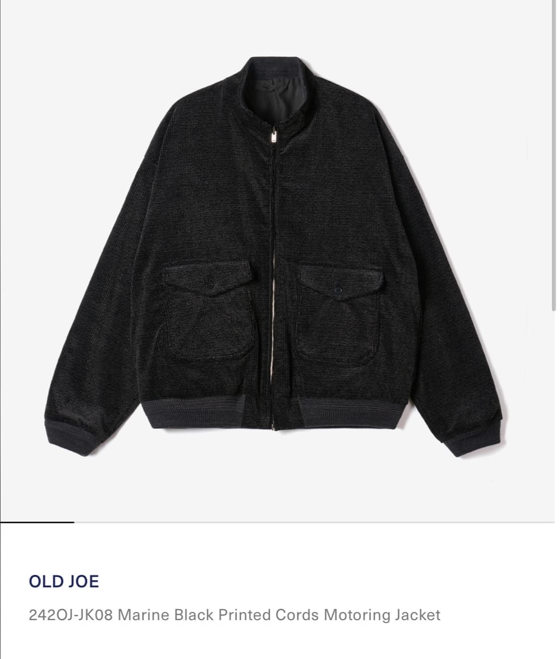 올드조(old joe) 24aw Motoring 모터링자켓 상품이미지1