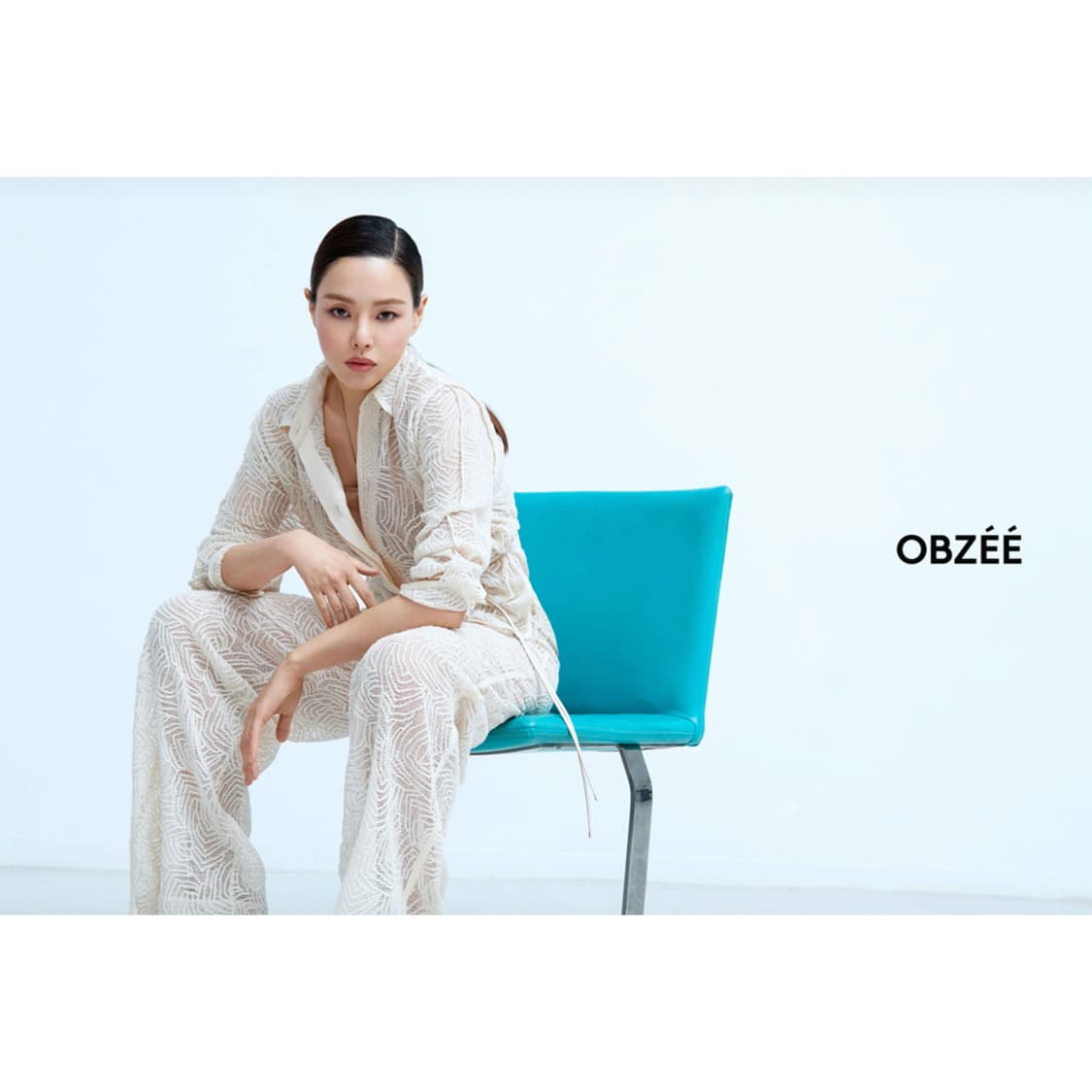 오브제 레이스 백 밴딩 팬츠 상품이미지5