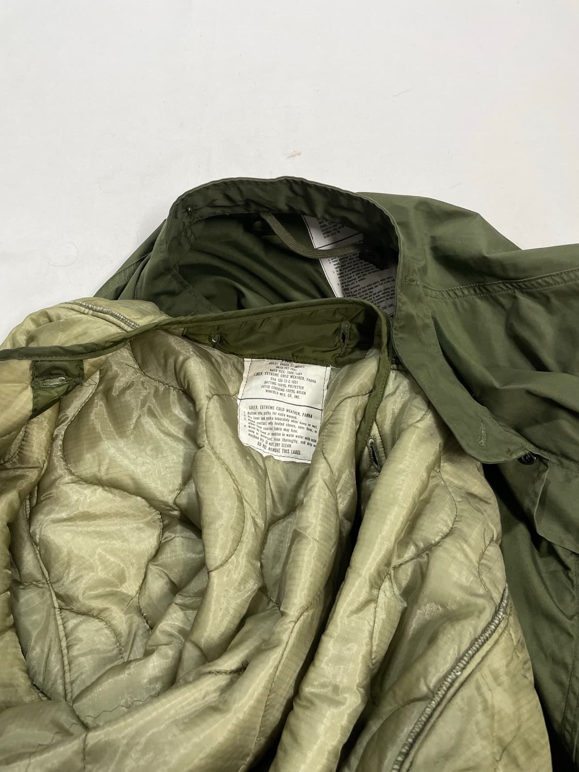 80’s 미군 M65 피쉬테일 파카+내피 상품이미지7