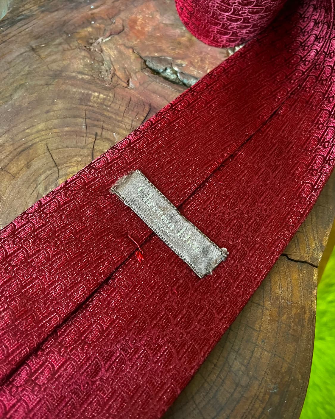 1980-90s Old DIOR Oblique Wide Neck-Tie 상품이미지5