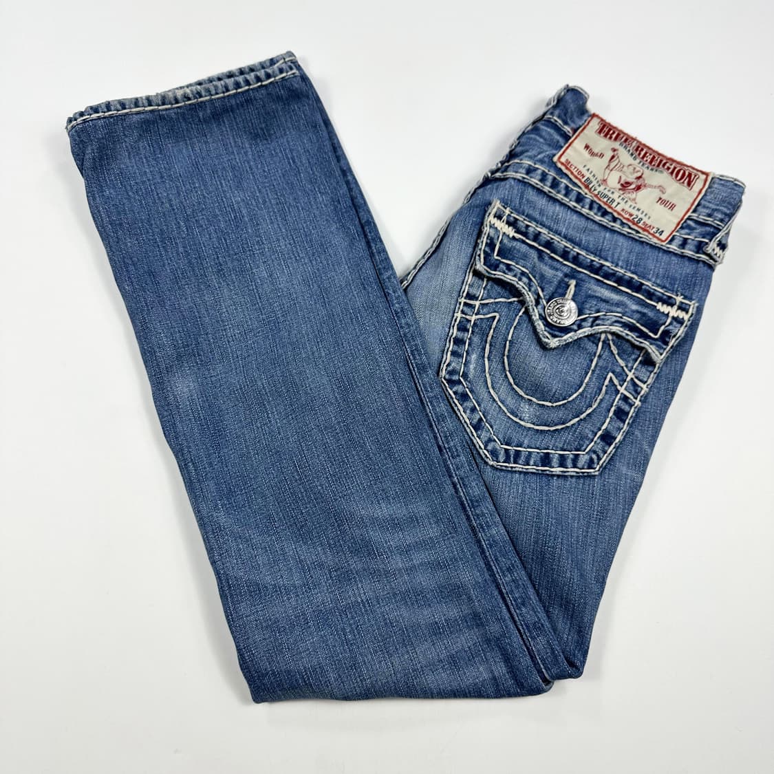 28 트루릴리전 USA 여성 로우라이즈 부츠컷 데님팬츠 상품이미지1