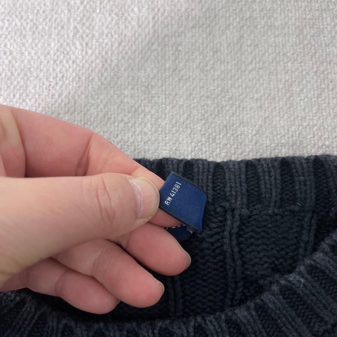 W 95 폴로랄프로렌 꽈배기 블랙 니트 상품이미지4