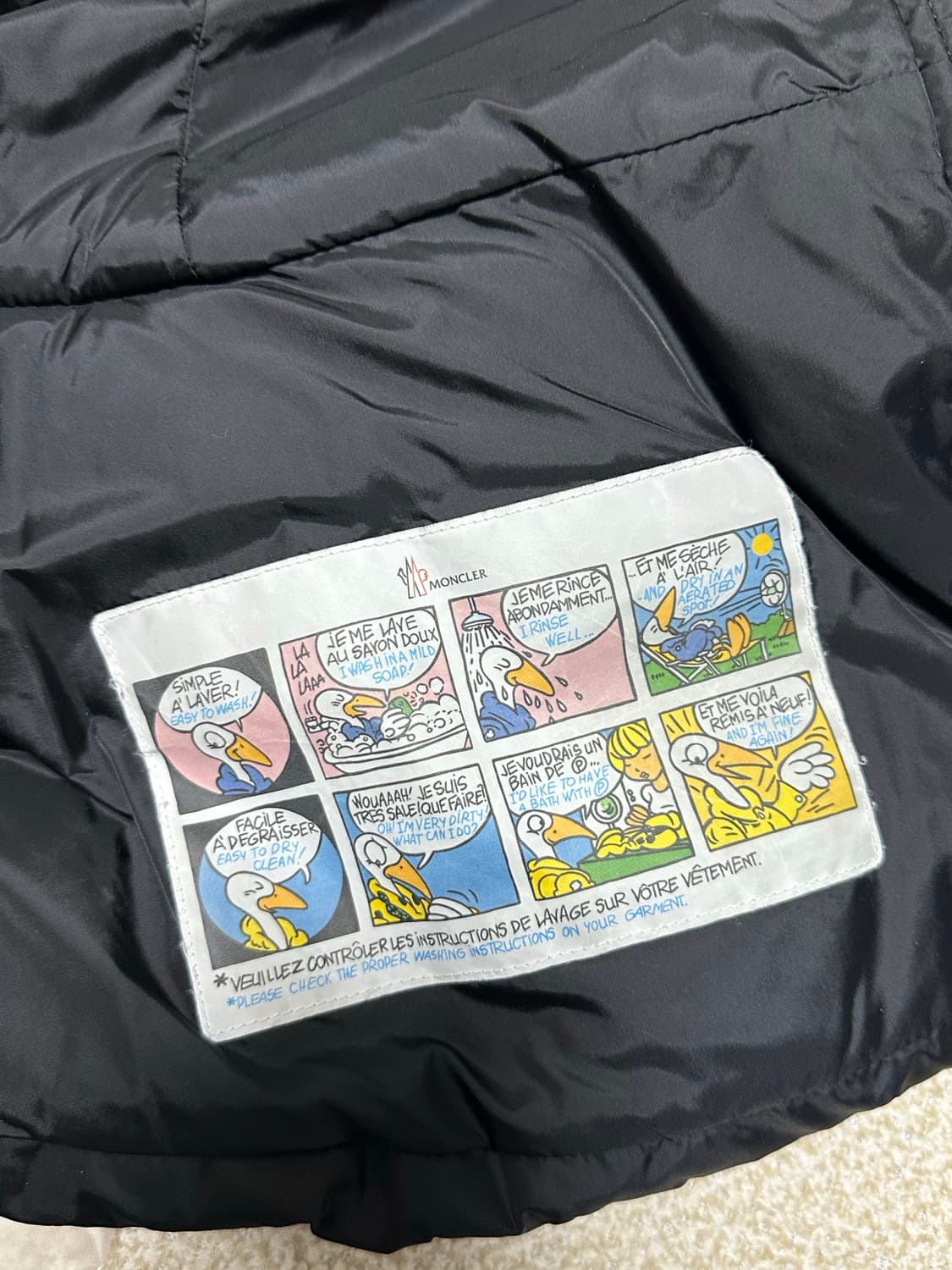 (정품)몽클레어 마르케 패딩 0사이즈 블랙 상품이미지10