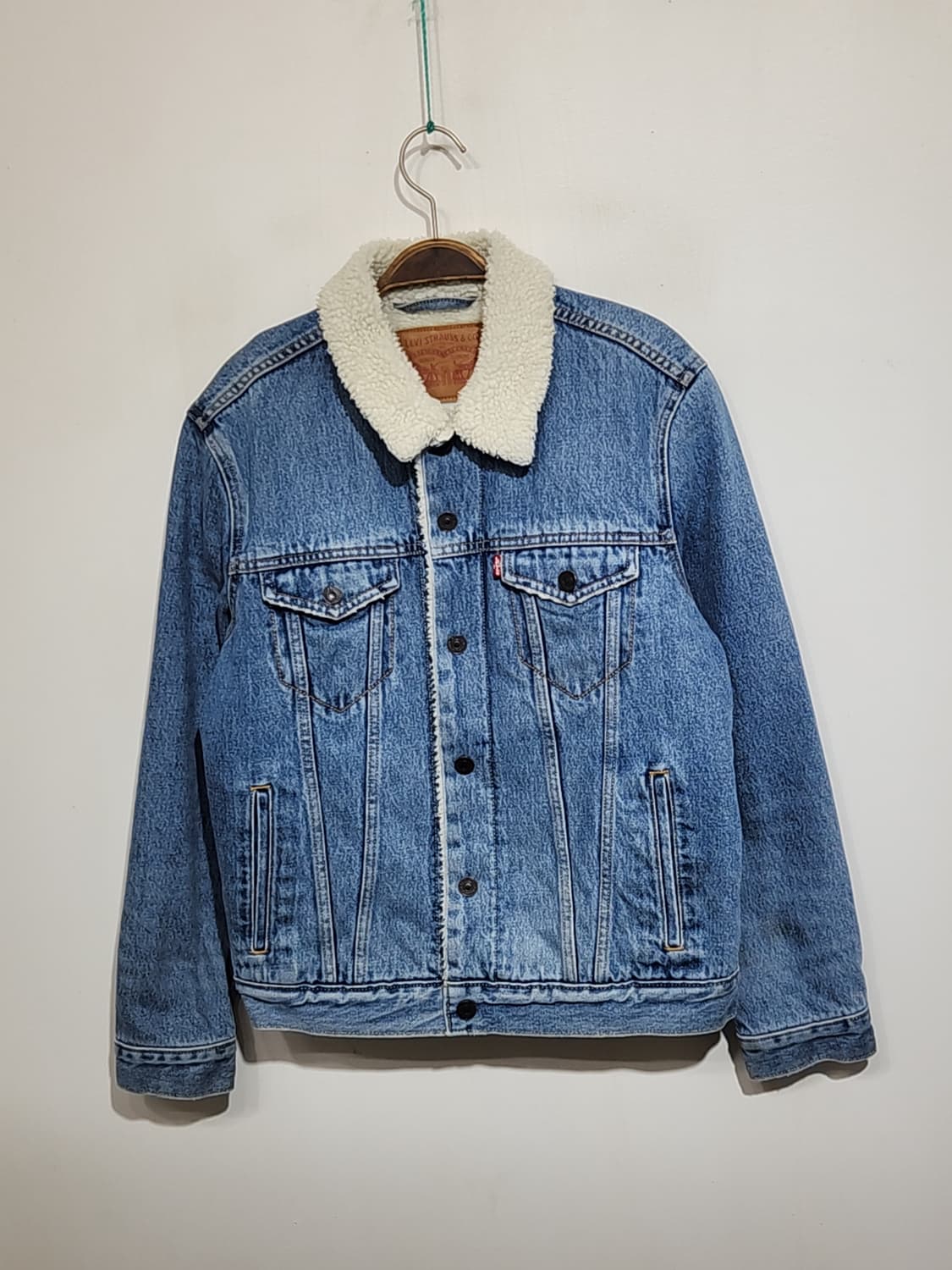 (S) 리바이스 양털 청자켓 연청 데님자켓 레드탭  상품이미지1