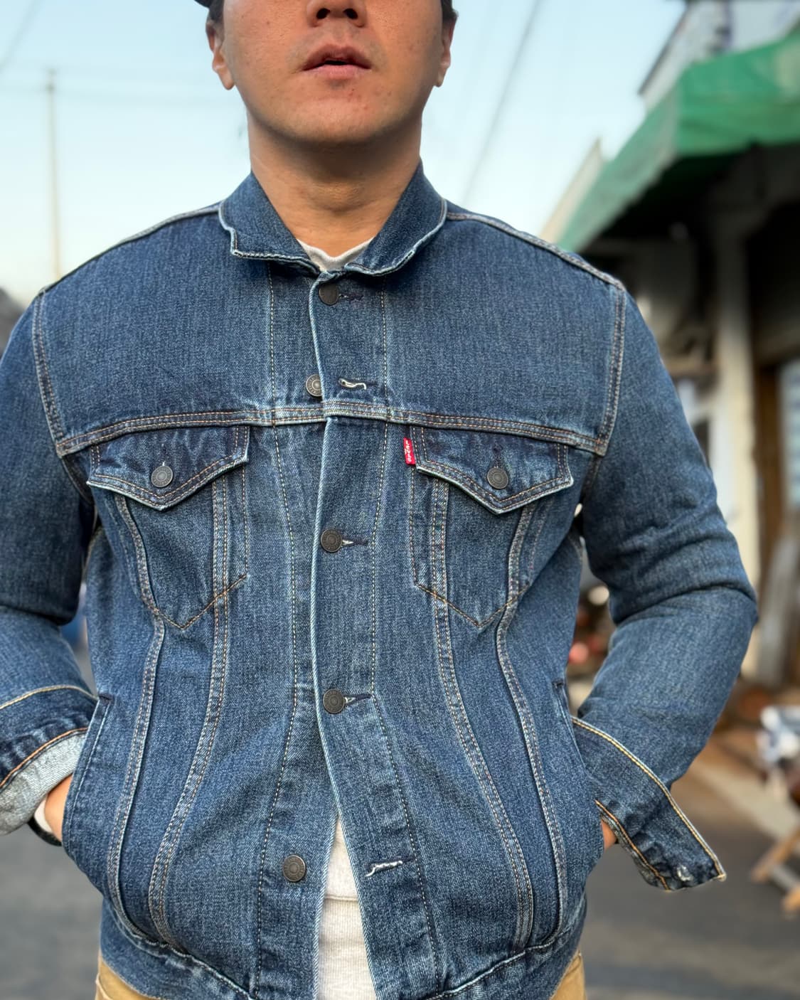 리바이스 72334 타입 3세대 데님 트러커 자켓 M 상품이미지8