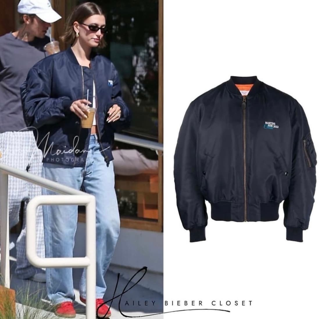 마틴로즈 22ss 네이비 봄버 구매합니다. 상품이미지4