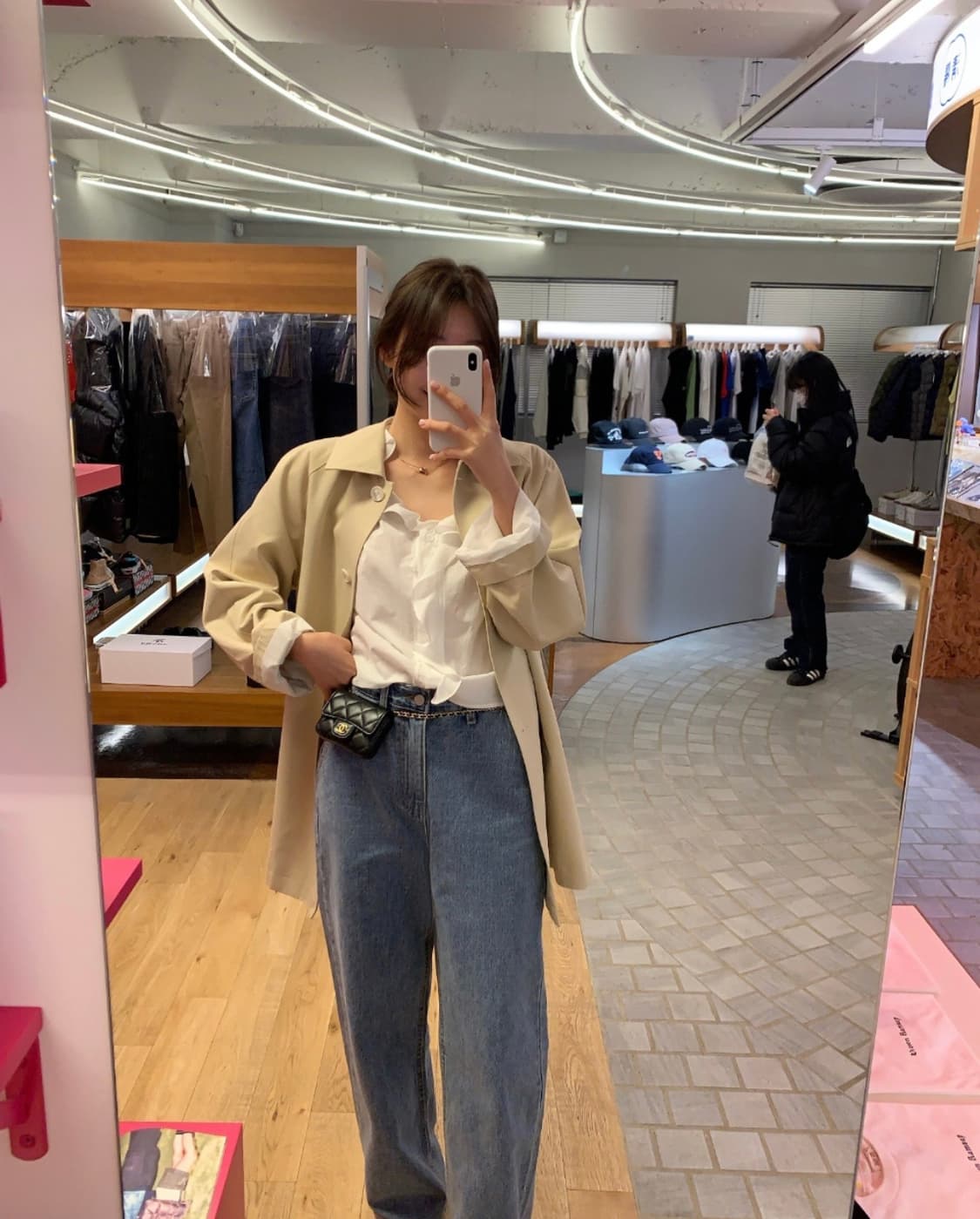 새상품) 르플레인 누아 트렌치코트 상품이미지7