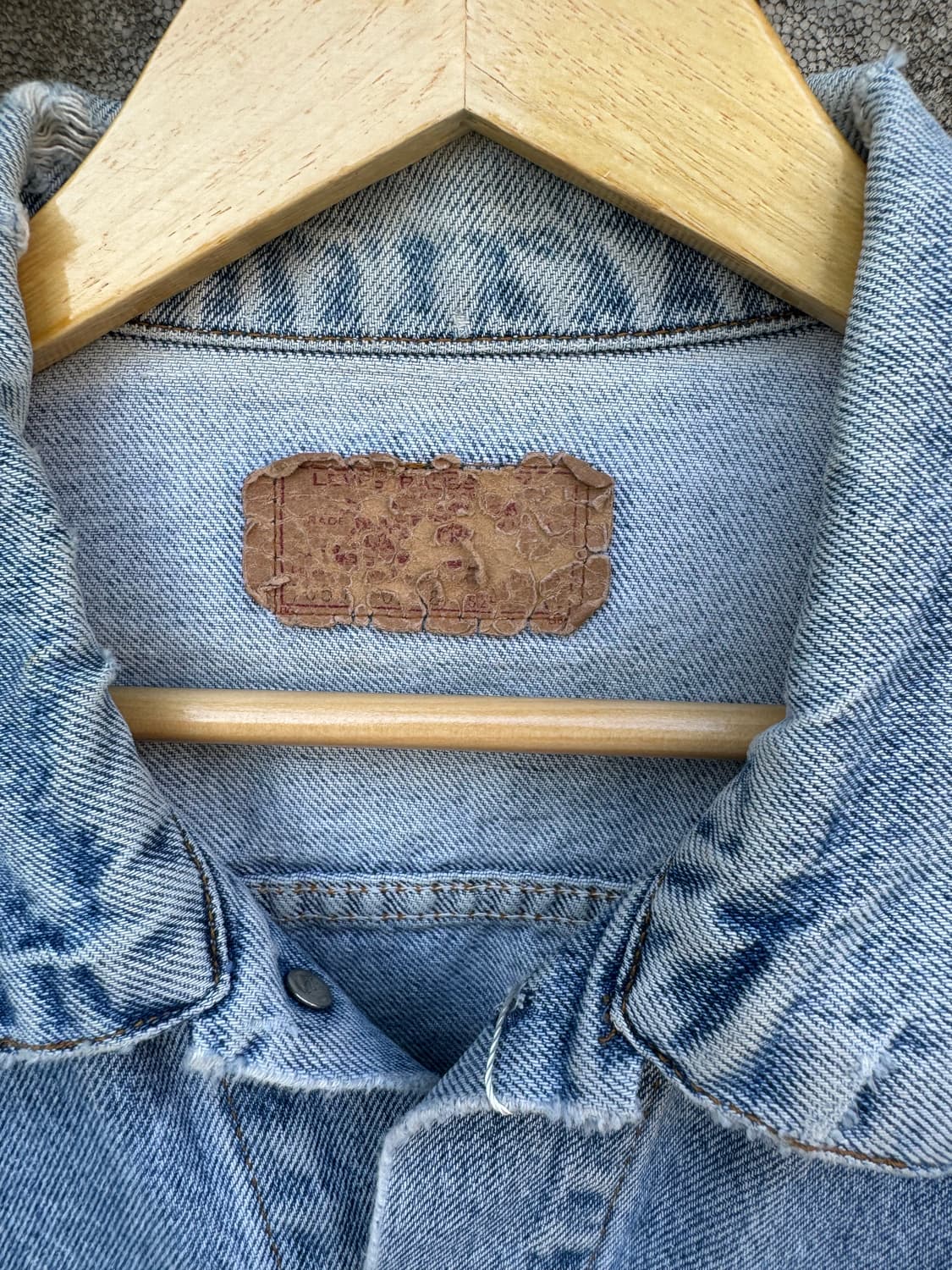 80s levis 리바이스 3rd usa made 데님 트러커 자켓 상품이미지7
