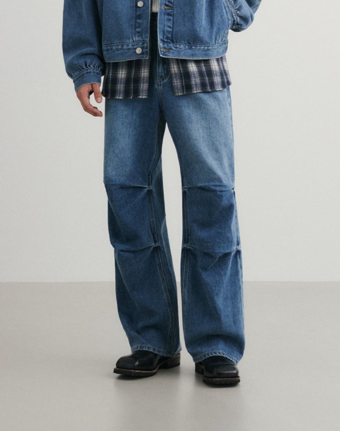 새상품(L)수아레 파라밍고 파라슈트 데님팬츠 상품이미지3