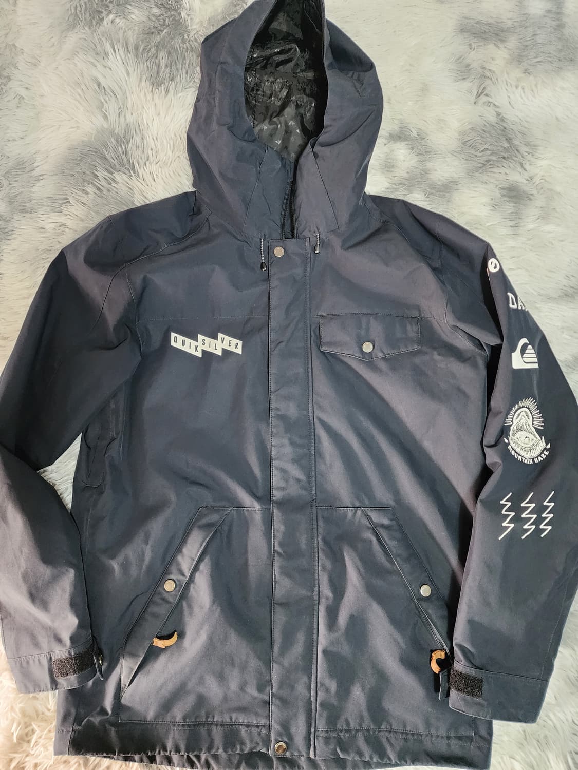 퀵실버 후드 보드복 자켓 블랙 상품이미지1