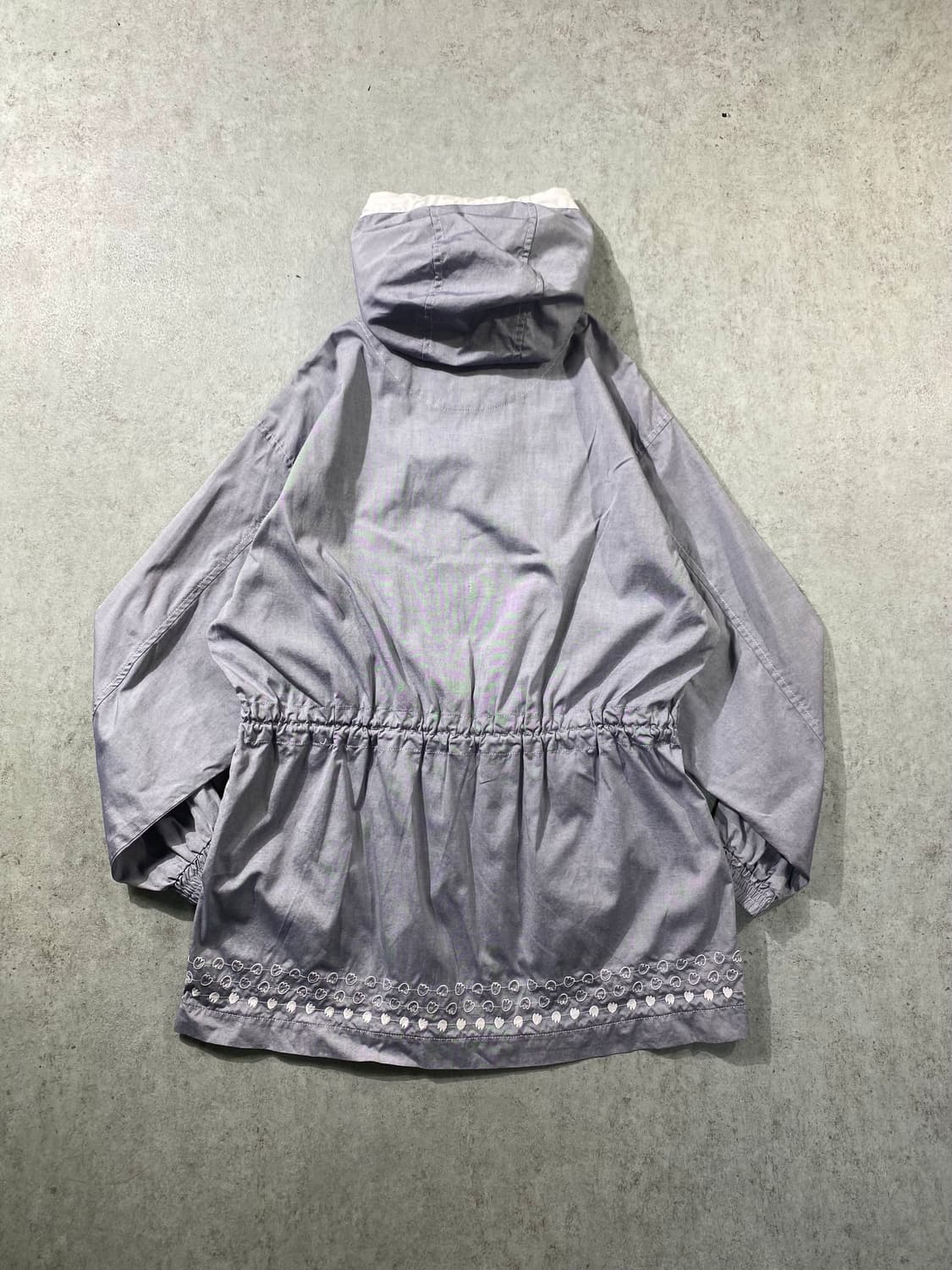 [L] 90s Courreges 꾸레쥬 코튼 후드 사파리 자켓 상품이미지8
