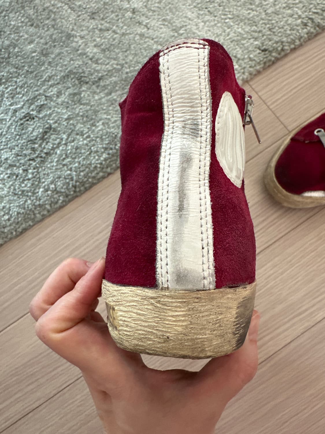 🍒 [판매] 골든구스 프란시 스웨이드 레드 (GGDB Francy) 상품이미지3