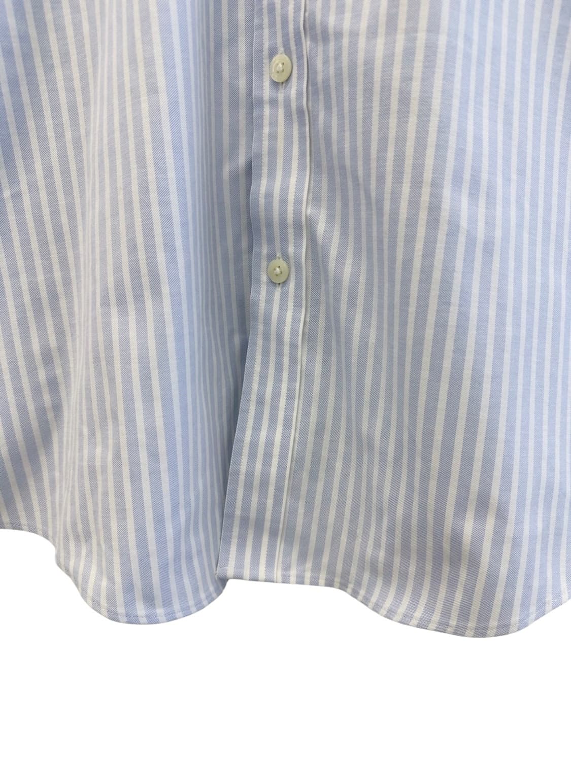 브룩스브라더스 스트라이프 셔츠 화이트&스카이블루 (M) 상품이미지5