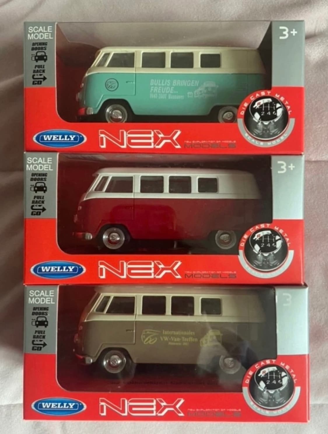 폭스바겐 버스 피규어 3종 상품이미지1