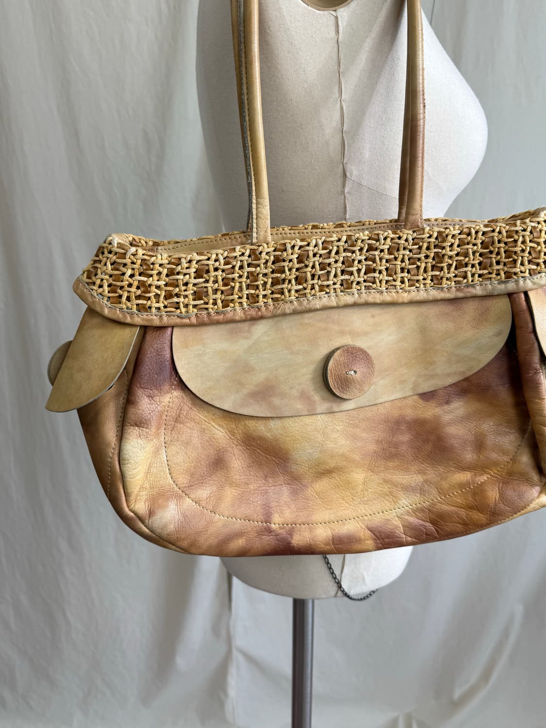 Michiamo 우븐 레더 숄더백 상품이미지2