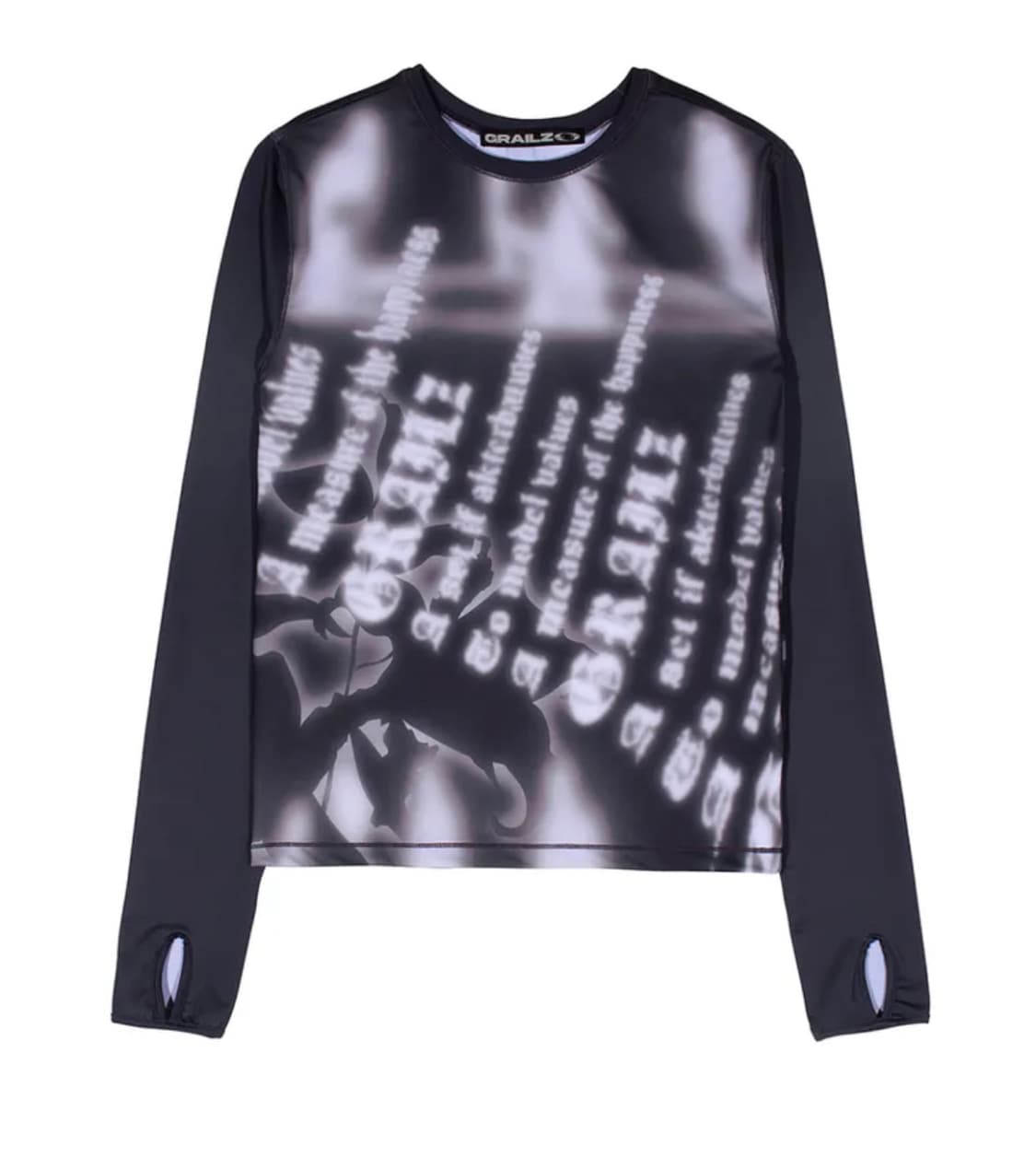그레일즈 BLUR LETTERING TOP [GREY] 상품이미지1