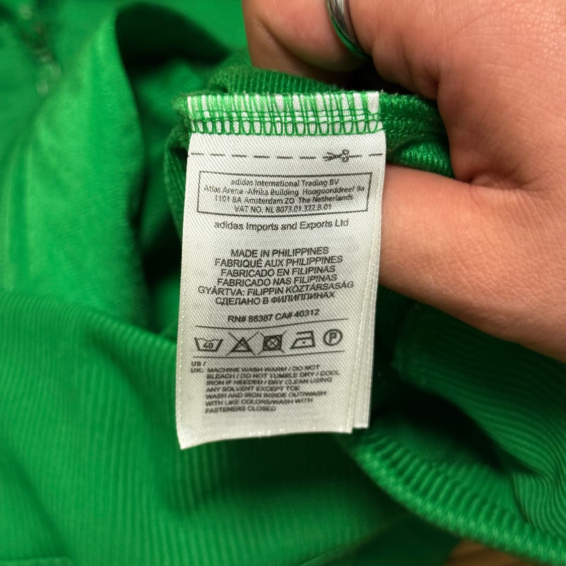 아디다스 그린 파이어버드 트랙탑 져지 m 상품이미지6