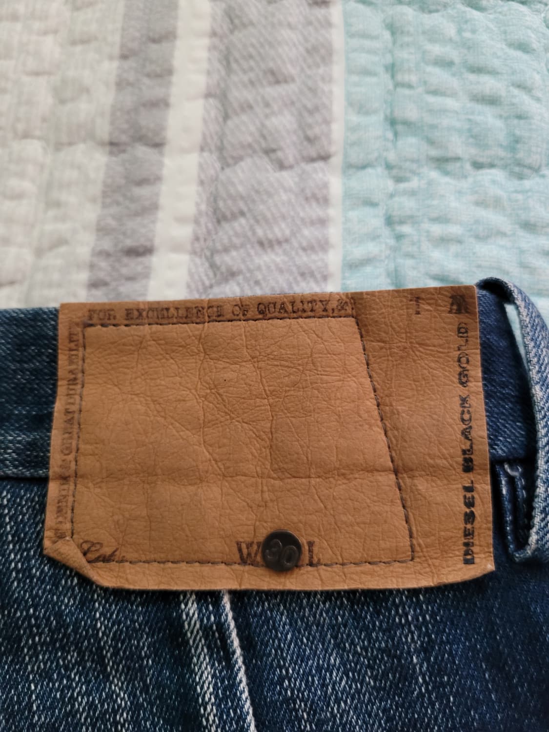 디젤 diesel 블랙골드 슬림스키니 셀비지데님 탭30 실32 상품이미지8