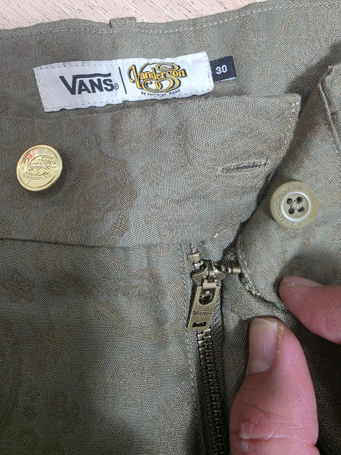 [새제품] 반스 x 앤더슨팩 밴더슨 플레어핏 세미부츠컷 팬츠 30 상품이미지5