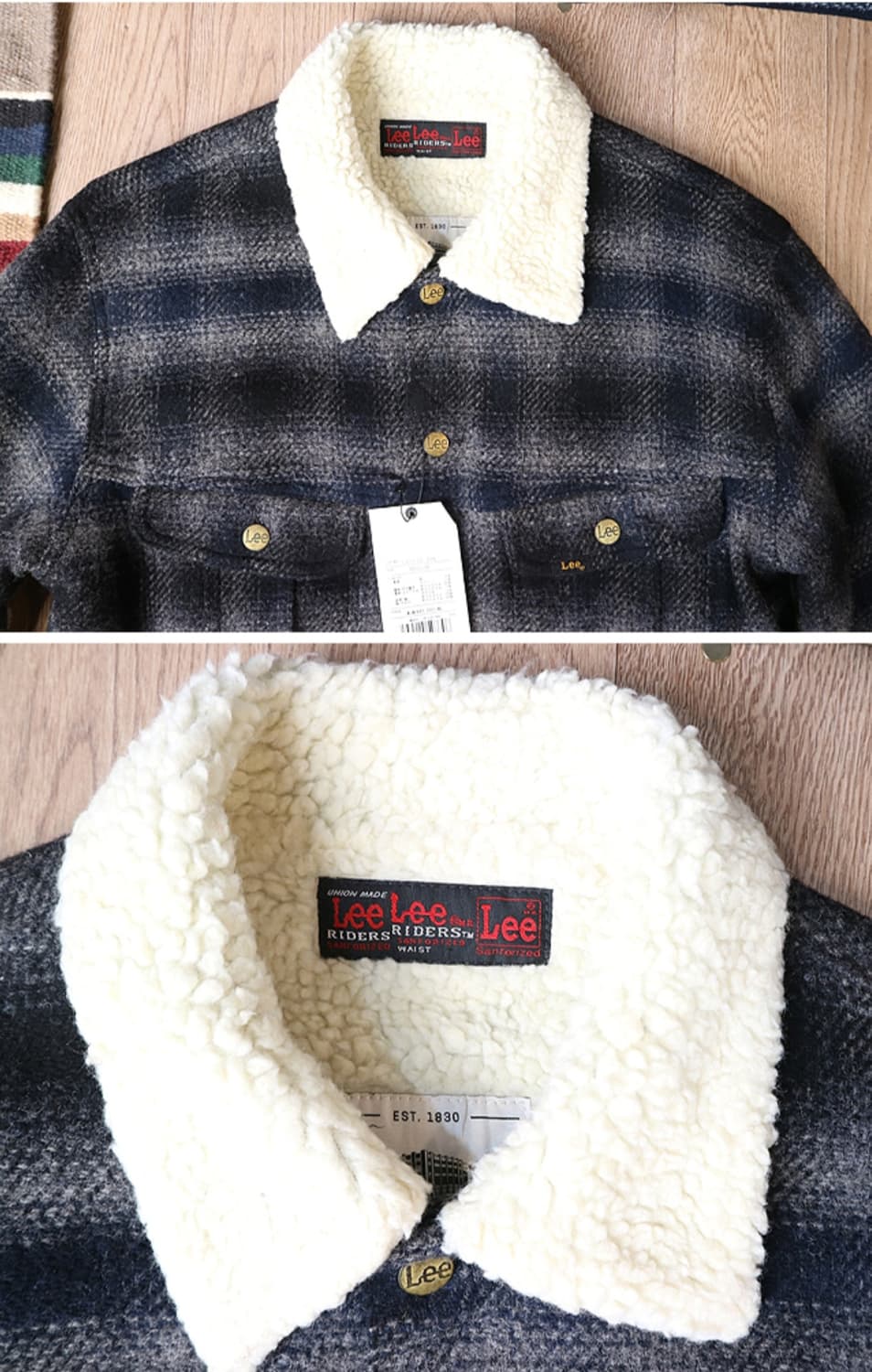일본판 LEE X 울리치 쉐르파 자켓 4만엔 새제품 M사이즈 상품이미지3