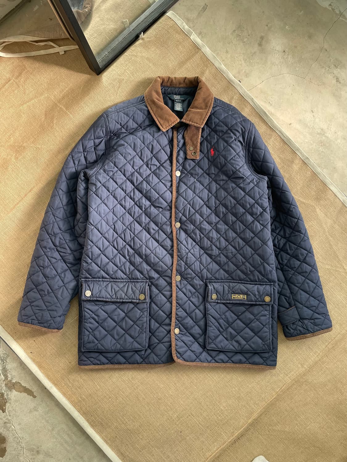 폴로 랄프로렌 네이비 퀼팅 자켓 18-20(90-95) 상품이미지2