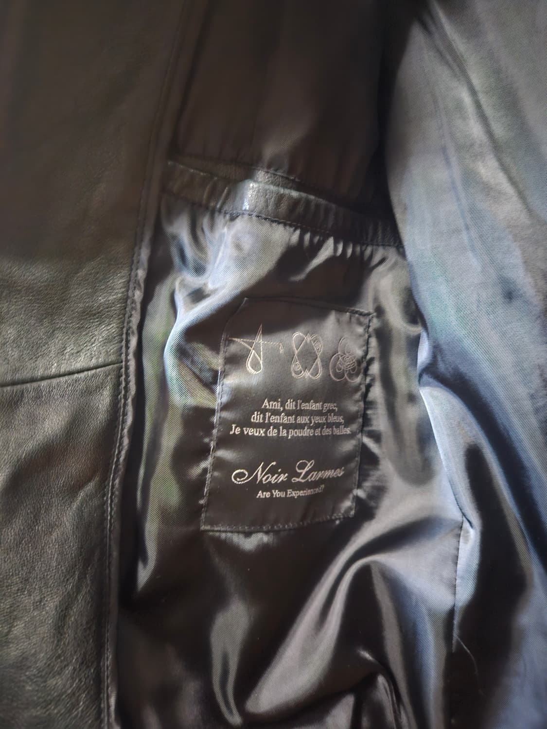 44) 느와르 라르메스 MA-1 가죽 자켓 상품이미지4