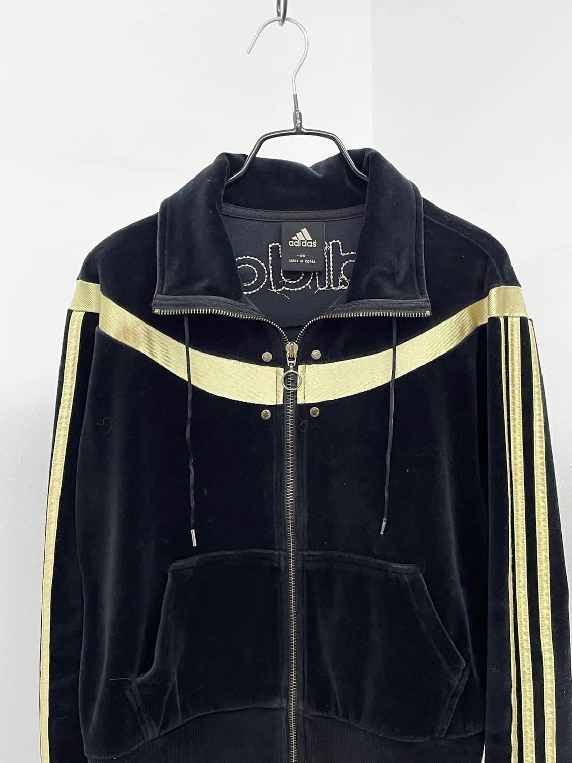 아디다스 벨벳 골드 로고 집업 상품이미지7