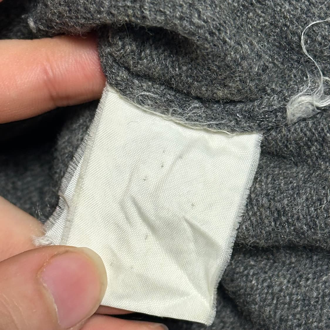 100 폴로랄프로렌 챠콜 램스울 브이넥 가디건 상품이미지5