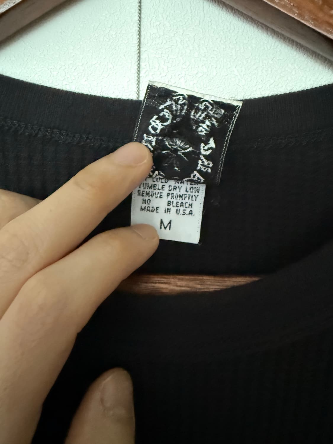 크롬하츠 와플 롱슬리브 블랙 상품이미지5