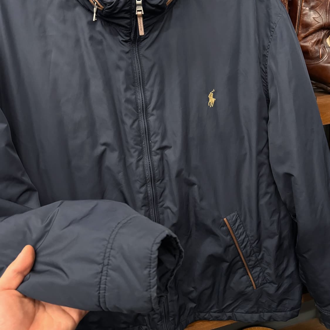 폴로 랄프로렌 신형라벨 페리자켓 코튼 라이닝 블루종 스윙탑 N73 상품이미지4